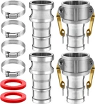 2 Sets Camlock Fittings Type C&e Inch Aluminum Cam And Groove Hose Fitting .... Fixed Price $40.99.