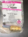 1- Sharkbite 1/2" X Mnpt Push-to-fit Male Adapter Brass Fitting Pex. Fixed Price $10.49.
