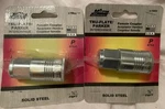 Lot Of 2 Milton S1803 3/8" P-style 1/4" Npt Female Coupler Solid Steel Free Sh. Fixed Price $24.99.