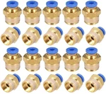 Pc4-02 Push To Connect Fittings, 4mm Tube Od X 1/4 G Thread, Straight Pneuma.... Fixed Price $22.20.