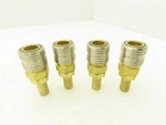 Hansen 400 Series Pneumatic Socket Coupling 1/2" Barb Brass Body Lot Of 4. Fixed Price $74.99.