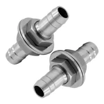 Fitvell Stainless Steel 3/4" Hose Barb Bulkhead Barb, Silver. Fixed Price $19.88.