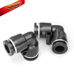 Luxdeng 1/4" Od Black Elbow Push To Connect Black(pack Of 10),. Fixed Price $13.78.