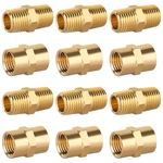 Kootans 12pcs Brass Pipe Fitting, Npt Hex Nipple, 1/4 Npt, Male & Female. Fixed Price $20.16.