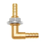 Joywayus 3/8 X Hose Barb Thru-bulk Head Hex Union 90 Degree L Right Angle.... Fixed Price $19.39.