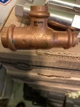Viega 77392 Propress 3/4" X 1/2" Copper Press Tee, Smart Connect, Zero. Fixed Price $15.99.