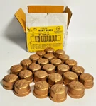 New Lot Of 25units Merit Brass-c116-08 Platted Brass Pipe Fitting Cap, 1/2" Npt. Fixed Price $247.95.