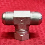 Parker Swivel Nut Branch Tee, 16 S6x-s, 1" Jic Male, Female, Steel. Fixed Price $20.00.