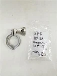 Triclover Spx 119-28 13mhhm-7 1 & 1.5" Stainless Steel Sanitary Clamp (lot Of 2). Fixed Price $25.00.