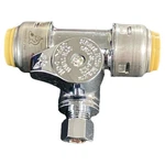 Sharkbite Max Service Stop Tee Ur24983a 1/2" Push X 1/4" Comp New. Fixed Price $24.99.