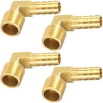 Lekgavd 4pcs Brass Hose Barb With 90 Degree Elbow, 3/8" 3/8 Inch, Gold,. Fixed Price $24.99.
