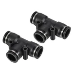 Patikil 1/2" Push To Connect Air Line Fitting, 2 Pack Tee T 0.5 Inch, Black. Fixed Price $13.85.