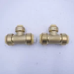 2 Pack Efield Hoger 3/4"x3/4"x1/2" Push Fit Brass Tee For Pex/copper/cpvc Pipe. Fixed Price $21.99.