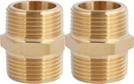 2 Pcs 1x1 Inch Npt Male Hex Nipple Straight Adapters Brass Pipe Fittings. Fixed Price $16.38.