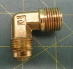Parker Hannifin 149f-8-6 Brass 5/8" Male Flare X 3/8" Npt 90 Elbow Fitting. Fixed Price $14.11.