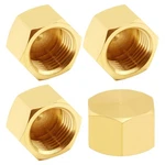 Uenede 4pcs Brass 1/2 Inch Npt Caps Outer Hex 1/2" Female Thread Socket P.... Fixed Price $20.58.