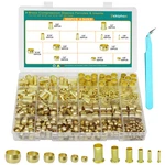Dekiphox 500pcs Brass Compression Sleeves Ferrules Inserts Kit 1/2 3/8 5/16 1/4. Fixed Price $43.02.