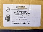 Merrill Lead-free 1/2" Pressure Relief Valve No-lead Brass, 100 Psi (box Of 10). Fixed Price $125.00.