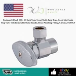 Eastman 3/8 Inch Od X 1/2 Nom.sweat Multi-turn Brass Sweat Inlet Angle Stop. Fixed Price $12.99.