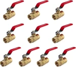 (pack Of 10) Efied 1/2 Inch 600 Wog Fnpt Heavy Duty Full Port Brass Ball Valve F. Fixed Price $106.15.