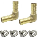 Brass Hose Barb Fitting 90 Degree Elbow 3/8" Barbed X 3/8",. Fixed Price $11.67.