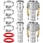 2 Set 1-in Camlock Fitting, Type C, E, Aluminum, Female Coupler, Male Adapter. Fixed Price $30.59.