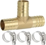 Patikil 5/8" Brass Tee Hose Barb Fitting, 3 Ways Union Intersection T Shape. Fixed Price $16.58.