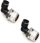 1/2 Npt Push To Connect Air Fitting Ceker 1/4 Inch Od Tubing Elbow Line Quic. Fixed Price $14.90.