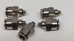 Lot Of (5) New Weatherhead Push-to-connect Fitting, 10-32 To 1/4" Tube,. Fixed Price $23.99.