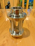 Bhogart 1.5" Sanitary Sight Glass Tri Clamp 304 Stainless. Fixed Price $35.00.