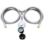 5ft Y-splitter Low Pressure Propane Regulator Double Hoses For Kitchen Gas Ap.... Fixed Price $49.68.