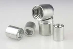 0210-06 3/8" Carbon Steel 2-wire Hydraulic Hose End Crimp Ferrule 60pc Lot. Fixed Price $93.50.