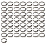 50 Pack 304 Stainless Steel 1" Clamp Cinch Ring Crimp Pinch Fitting Tubing. Fixed Price $10.25.