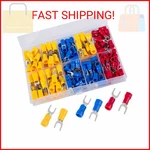 Breezliy 180 Pcs 22-16 16-14 12-10 Awg Insulated Fork Spade U-type Wire Connecto. Fixed Price $15.28.