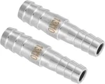 Uxcell 2pcs 1/2" To 3/8" Hose Barb Reducer Pipe Fitting, 1/2 3/8, Silver. Fixed Price $10.81.