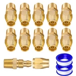 Breezliy Premium Solid Brass 10pcs Reusable 1/4 Inch, Bronze. Fixed Price $28.74.