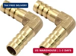 Hordion 2pcs 3/8" Hose Barb Fitting 90 Degree Elbow Connector, Right Angle Brass. Fixed Price $10.30.