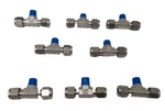 Hy-lok 316 Ss 1/4" Compression Male Branch Tee 1/8" Mnpt Cbtm4-2n-s316 Qty 8. Fixed Price $73.99.