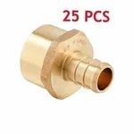 Efeild 25 Pcs Efield 1/2" Pex X Female Npt Adapter Brass Crimp Fittings. Fixed Price $35.99.