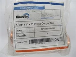 Bluefin Cpt125-100-100 , 1-1/4" X 1" Press Copper Tee. Fixed Price $18.00.