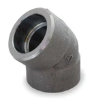 Zoro Select 1mnp5 Socket Weld, Black Forged Steel 45 Degree Elbow, Class 3000. Fixed Price $106.05.