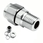 Beduan 304 Stainless Steel Compression Fitting Ferrule, 5/16 Tube Od X 1/4 Npt M. Fixed Price $19.11.
