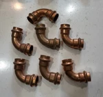 Viega Propress 90 Elbow, 3/4" X Copper 7 Pieces. Fixed Price $49.99.