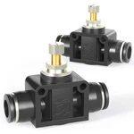 Tailonz Pneumatic Scf-1/4 Air Flow Control Valve With 1/4 Od/5pcs, Black. Fixed Price $23.99.