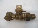 Mueller B-24352 250n , 3/4" Flared X Swivel Inline Ball Meter Valve W/lock Wing. Fixed Price $48.00.
