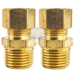 2 Pack 1/2" X Male Npt Connector Brass Compression Fitting For Od Tube. Fixed Price $12.95.