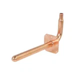 Everflow Pso-12f8 Pex Copper Stub Out Elbow With Wall Flange, 1/2" X 3-1/2" 8". Fixed Price $12.99.