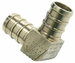 Sharkbite, 5 Pack, 3/8", Brass, Lead Free, Barb Pex Elbow. Fixed Price $19.00.
