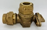 Mcdonald Cts Curb Stop 1" X 1.5" Valve Bronze 90 Degree Angle. Fixed Price $99.00.