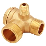 Uenede Solid Brass 3-port Air Compressor Check Valve G1/8" X G3/8" G1/2" Ma.... Fixed Price $14.54.